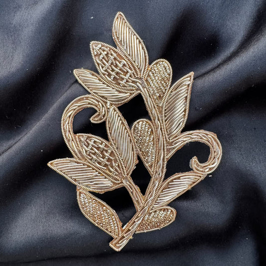 Ornamental Botanical Vine Embroidery Patch