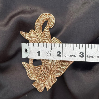 Designer Floral Cord Work Applique Patch