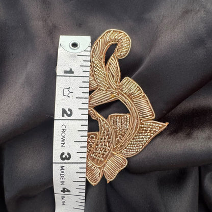 Designer Floral Cord Work Applique Patch