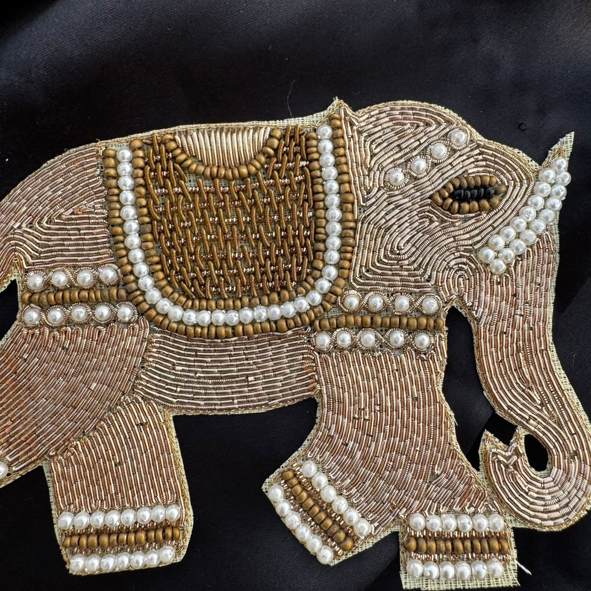 Pair of Royal Elephant Patches for Wedding Wear