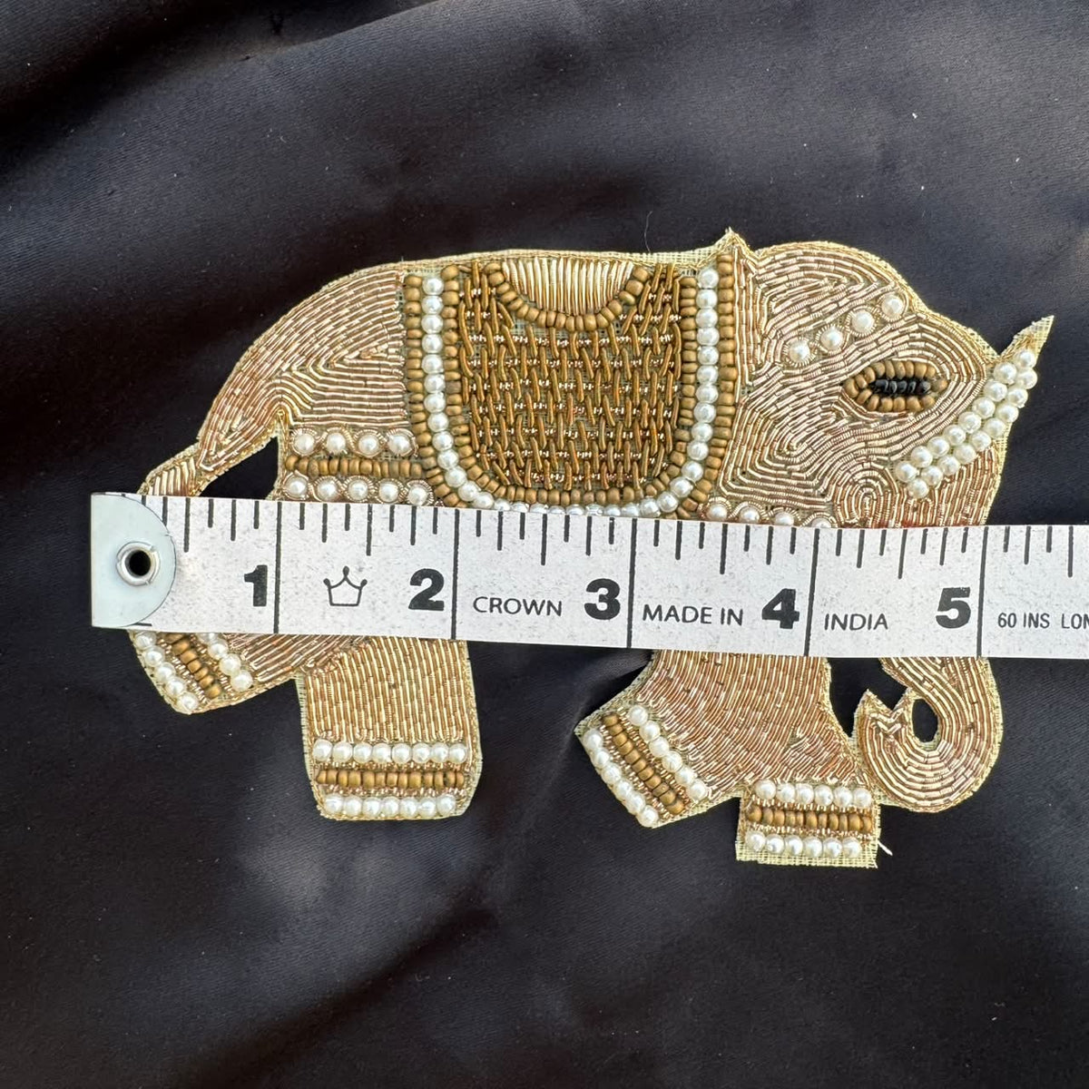 Pair of Royal Elephant Patches for Wedding Wear