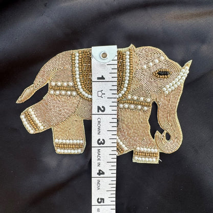 Pair of Royal Elephant Patches for Wedding Wear