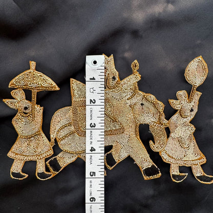 Elephant Doli Patch for Bridal Blouse Outfits