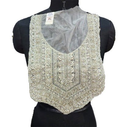 Katdana and Sequins work Neckline Applique
