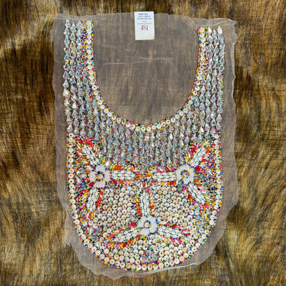 Stones and Beads work Neckline Motifs