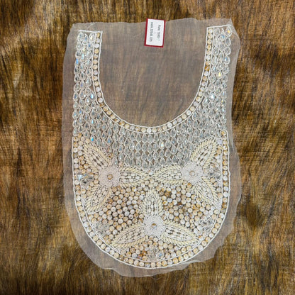 Stones and Beads work Neckline Motifs