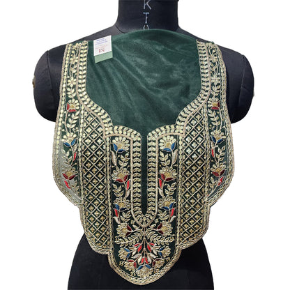 Sequins and Gota work Net Base Neckline Applique