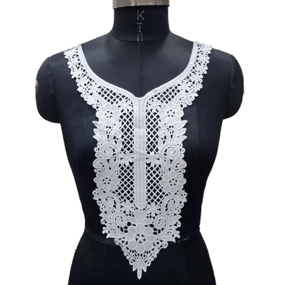Premium Embroidered Neck Patch with Floral Detailing