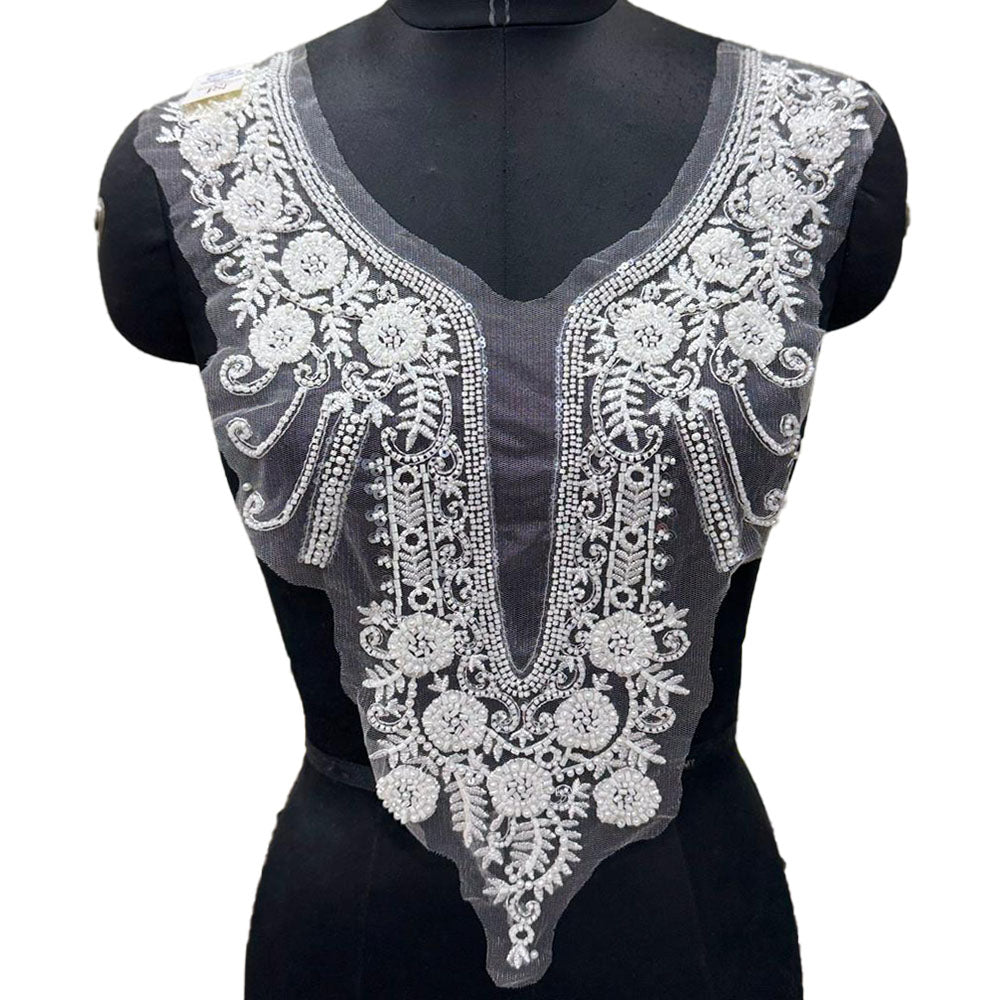 Luxury Designer Neckline Embroidery Patch