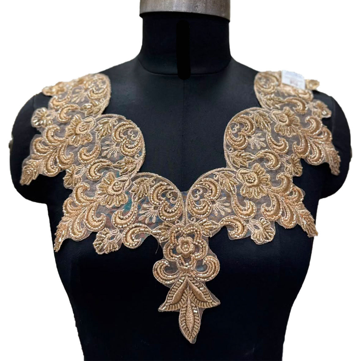 Luxury Floral Neck Embroidery Patch for Dresses