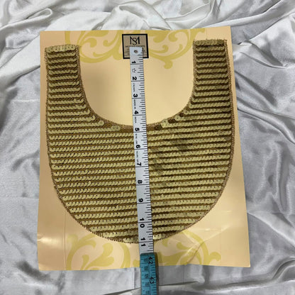 Dual-Tone Sequin Designer Neck Patch