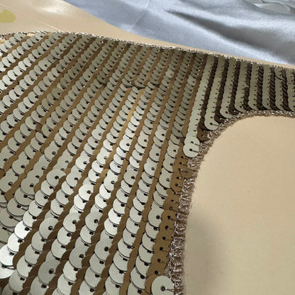 Dual-Tone Sequin Designer Neck Patch