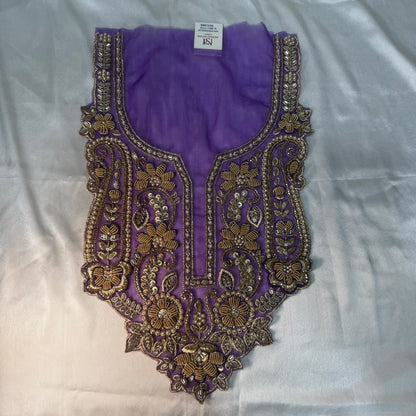 Designer Floral Zardozi Embroidered Neckline Patch for Salwar Suit, Kurti & Ethnic Wear