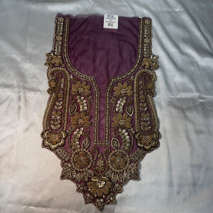 Designer Floral Zardozi Embroidered Neckline Patch for Salwar Suit, Kurti & Ethnic Wear