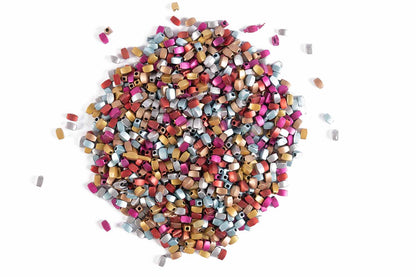 Multi Color Plastic Beads Package of 50 Grams