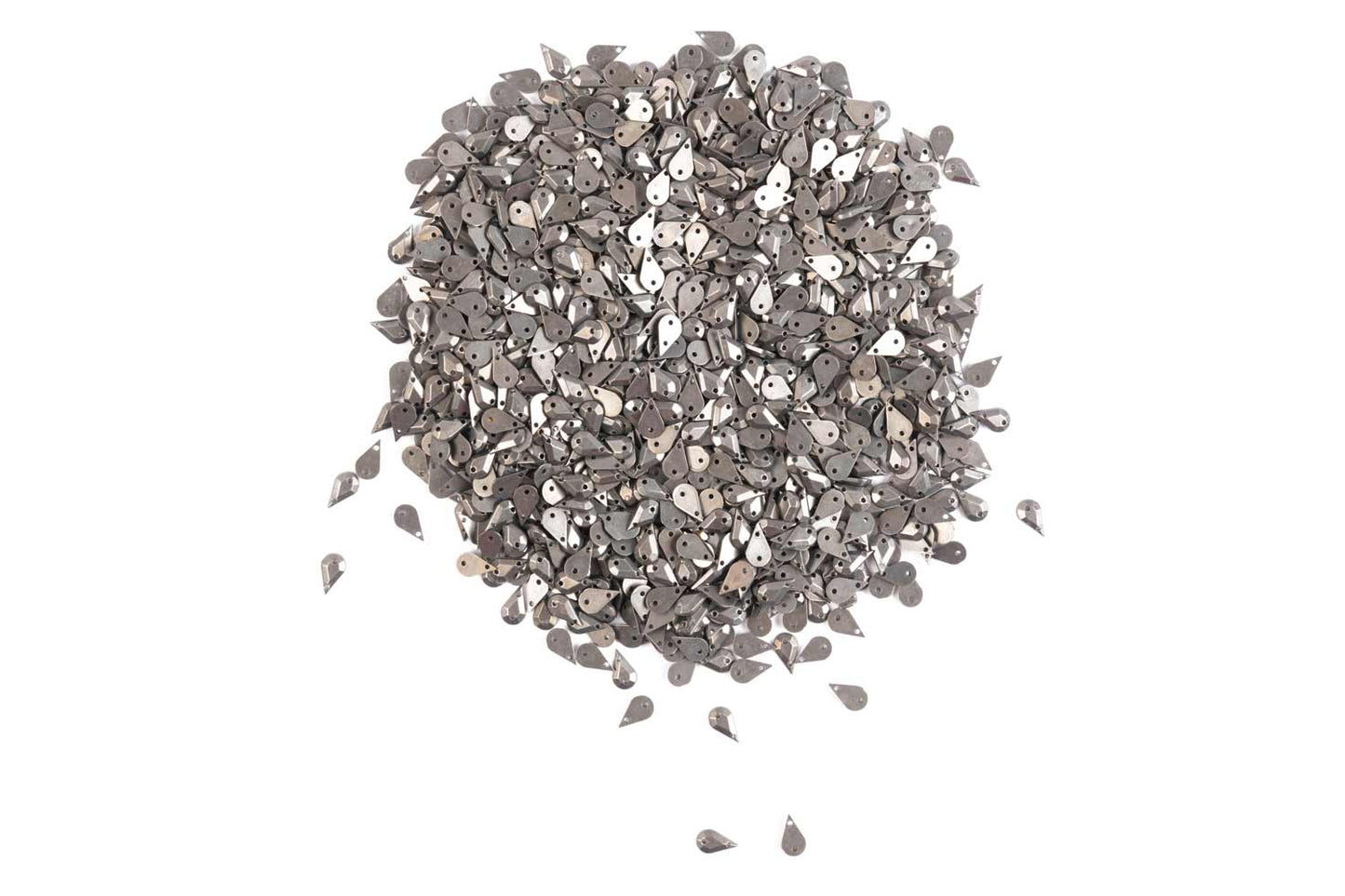 Mohan Shoppe Drop Shape Plastic Stones for Embroidery Work Ladies Suits, Dresses, Blouses, Gowns, Beading, Art and Craft and Decoration, Package of 100 Grams