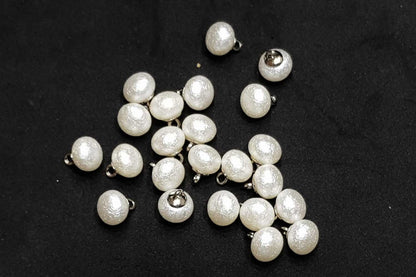 Textured Off-White Color Pearl Buttons