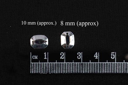 Mohan Shoppe Clear/Transparent Plastic Sequins for Suits, Dresses, Sarees, Craft Material, Decoration etc. (Package of 50 Grams)