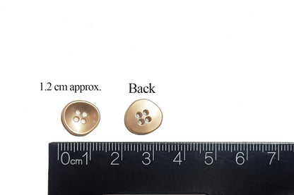 Matte Golden Rounded Triangle Shirt Buttons