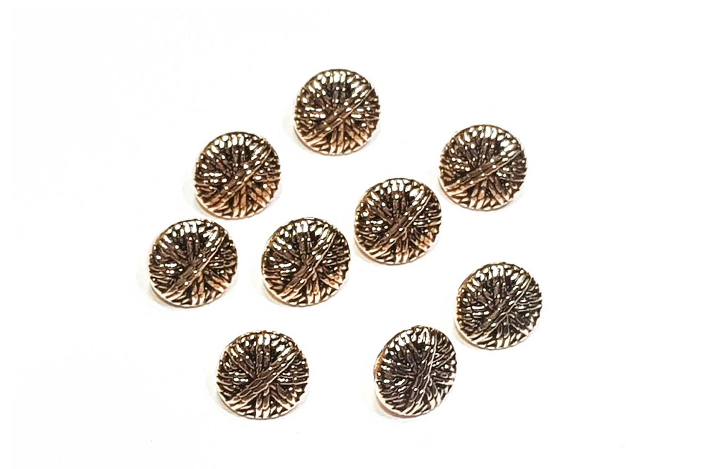 Designer Golden Mehandi Polish Shirt Buttons