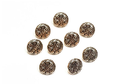 Designer Golden Mehandi Polish Shirt Buttons
