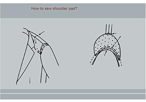 White Color Foam Shoulder Pads Set Polyester Pad