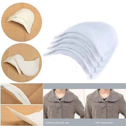 White Color Foam Shoulder Pads Set Polyester Pad