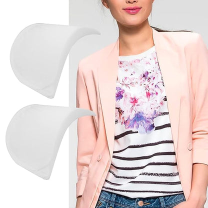 White Color Foam Shoulder Pads Set Polyester Pad