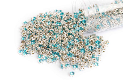 Sew On Rhinestone Softy Chaton's in Flat Back Metal Setting 6mm