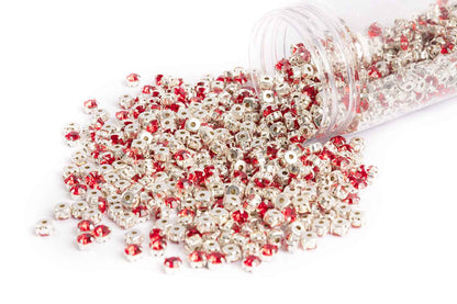 Sew On Rhinestone Softy Chaton's in Flat Back Metal Setting 6mm