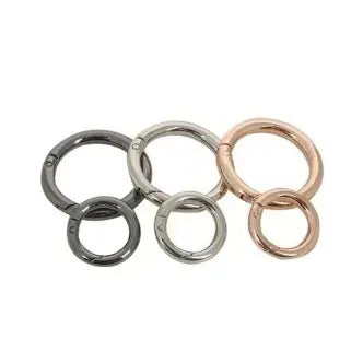 Circle Spring Snap Hooks Clip Keychain Key Ring for Climbing Backpack Buckle