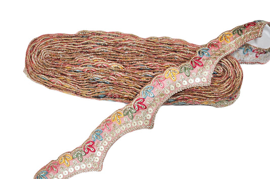 Thread Work Scallop Lace Border