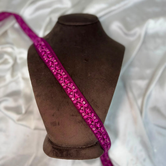 Floral Thread work Decorative lace border