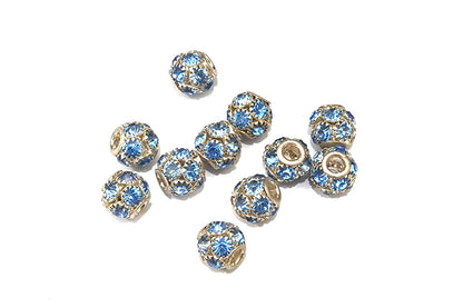 Mohan Shoppe Round Shape Ladies Metal Loop hole/Zircon Balls