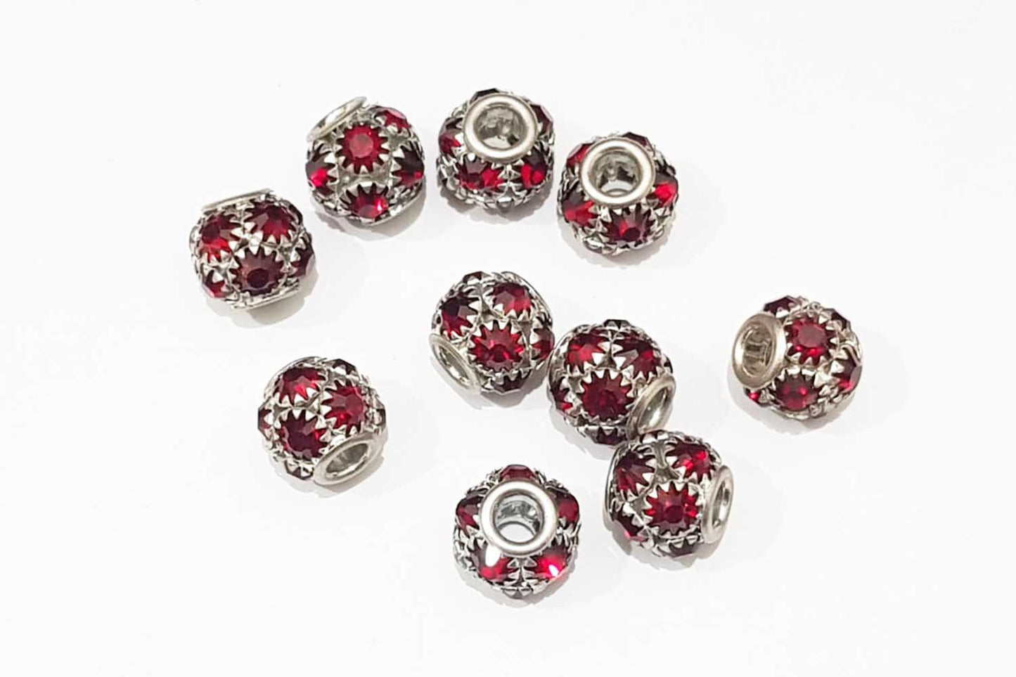 Mohan Shoppe Round Shape Ladies Metal Loop hole/Zircon Balls