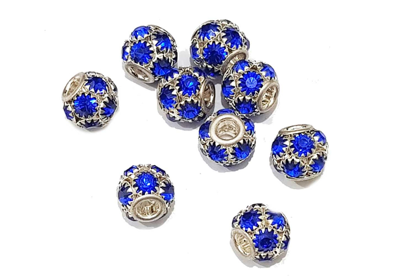 Mohan Shoppe Round Shape Ladies Metal Loop hole/Zircon Balls