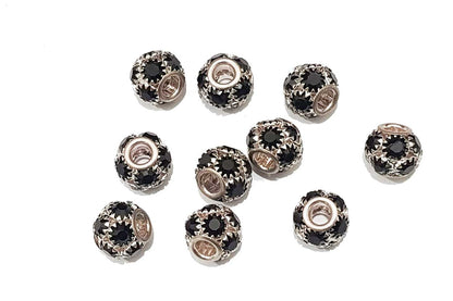 Mohan Shoppe Round Shape Ladies Metal Loop hole/Zircon Balls