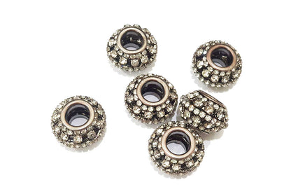 Metallic Grey Color Round Shape Metal Balls for Jewelry Making