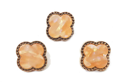 Designer Peach Color Buttons