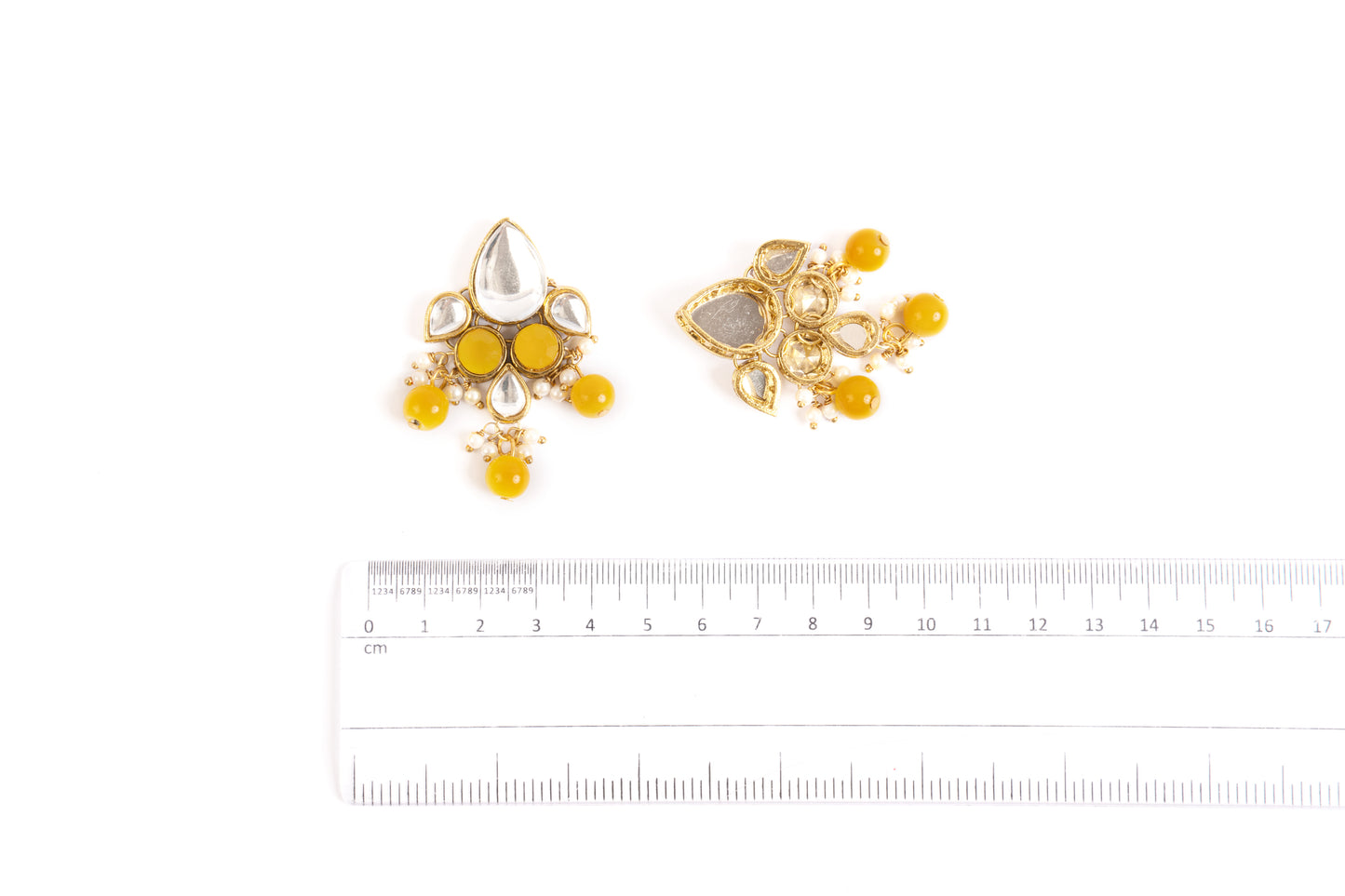 Elegant pearl and Kundan embellishment Buttons