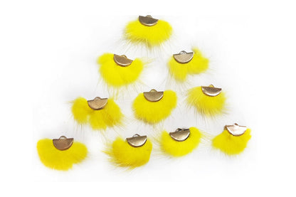 Premium Soft Feather Decorative Buttons (10 PCS)