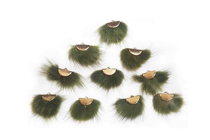Premium Soft Feather Decorative Buttons (10 PCS)