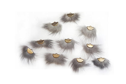 Premium Soft Feather Decorative Buttons (10 PCS)