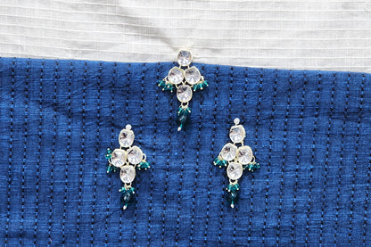 Beautiful floral design with glass stone embellishment Buttons