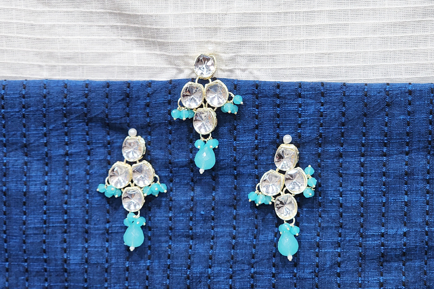 Beautiful floral design with glass stone embellishment Buttons