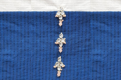 Beautiful floral design with glass stone embellishment Buttons