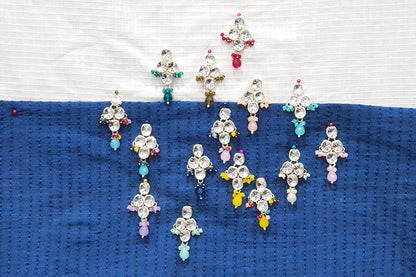 Beautiful floral design with glass stone embellishment Buttons
