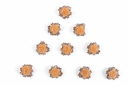 Designer Flower Shape Buttons