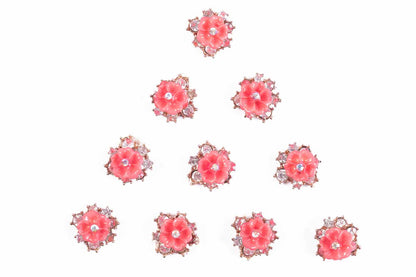 Designer Flower Shape Buttons