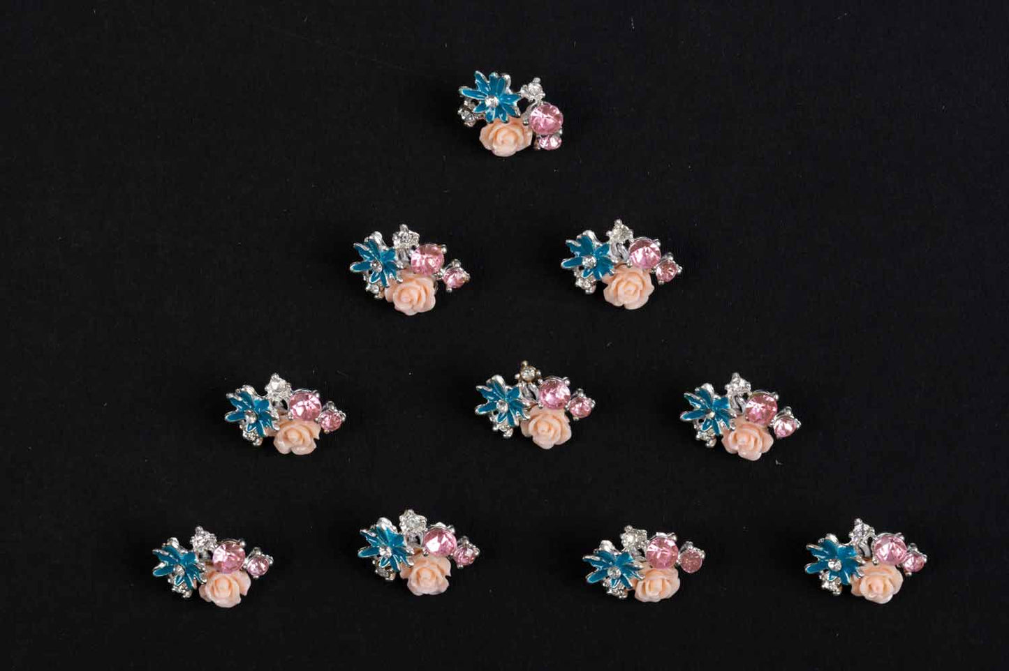 Elegant Floral Metal Buttons